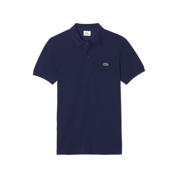 LACOSTE SLIM FIT POLO navy blue
