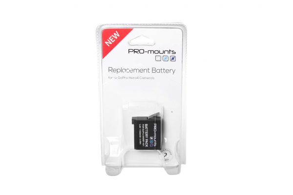 PRO MOUNTS Battery voor GoPro Hero4