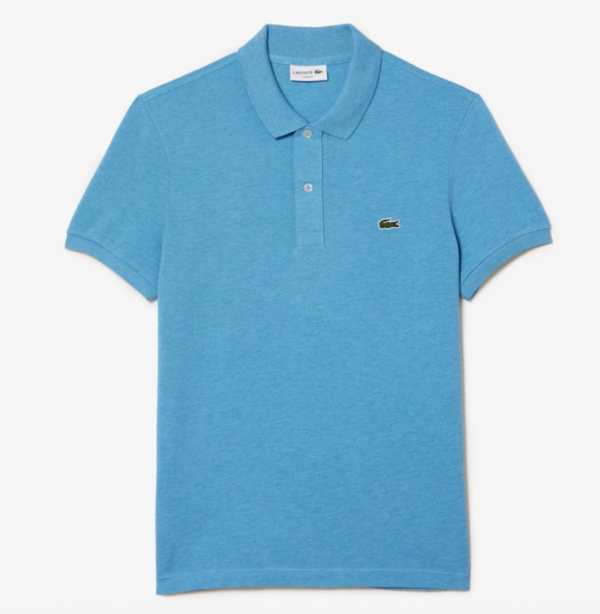 LACOSTE SLIM FIT POLO chine blue
