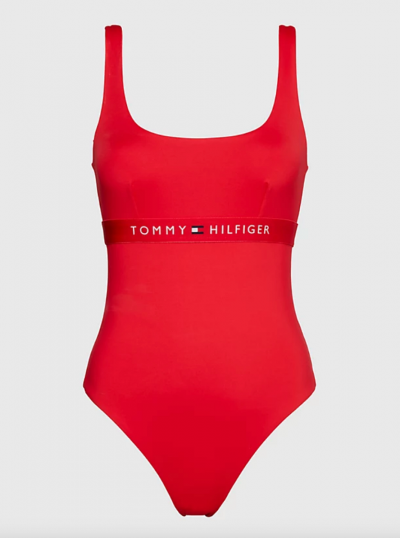TOMMY HILFIGER ONE PIECE BADKAP Primary red