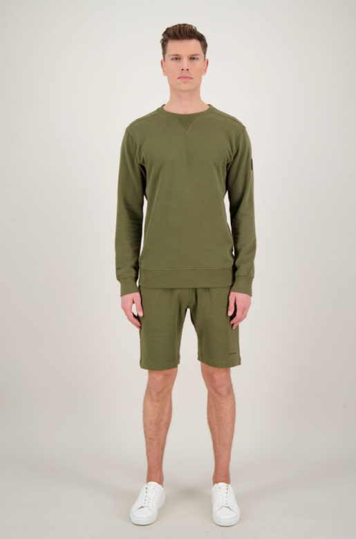 AIRFORCE SHORT SWEAT PANTS Olive night