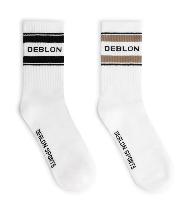 DEBLON SOCKS ( 2 pack) black/taupe