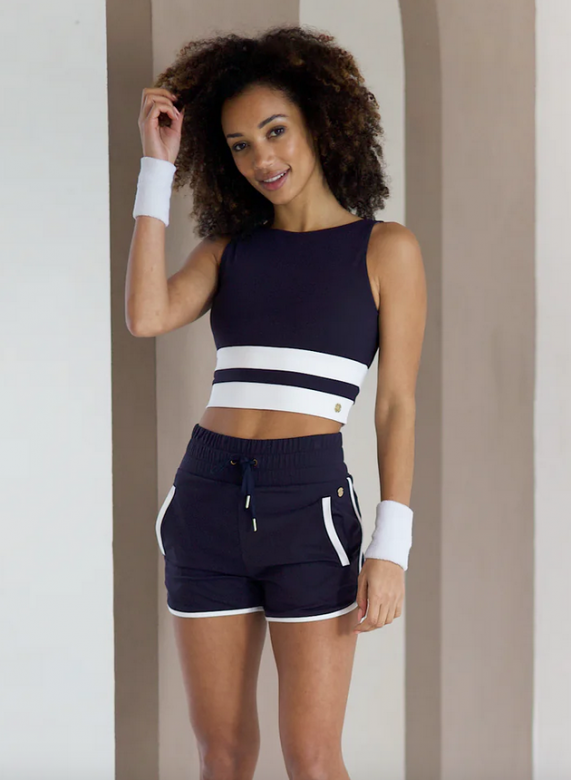 HOUSE OF GRAVITY DIVINE CROP TOP Blue white
