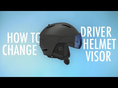 How to change Driver Helmet visor | Salomon How-To
